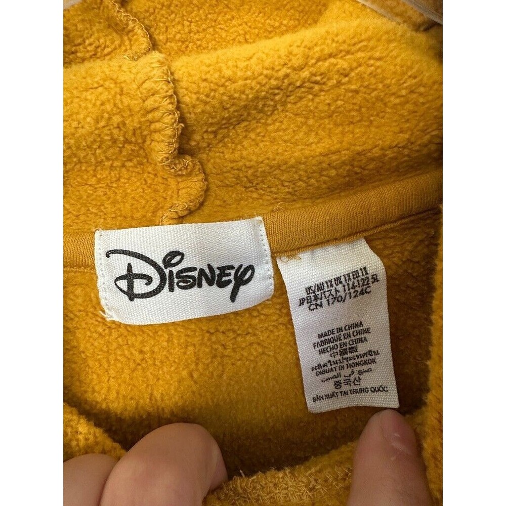 Disney Bambi Pullover Hoodie Patchwork Flower Yel… - image 5